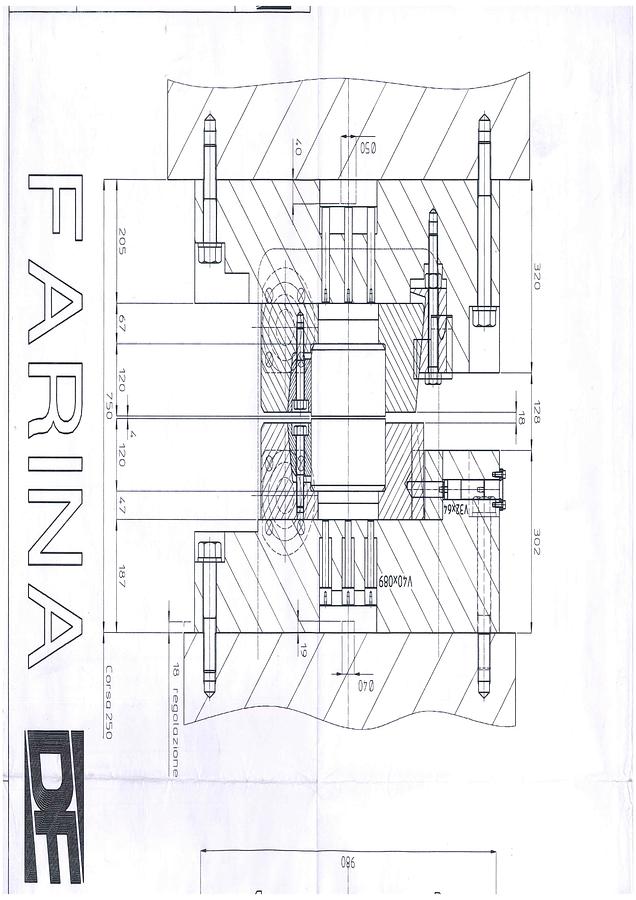 Used 1000 tons Hot Forging Line Farina GAS1000