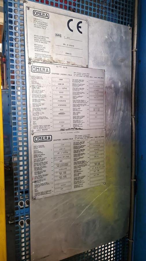 Used 1200 tons Press Sheet Stamping Hydraulic Omera 1200SN