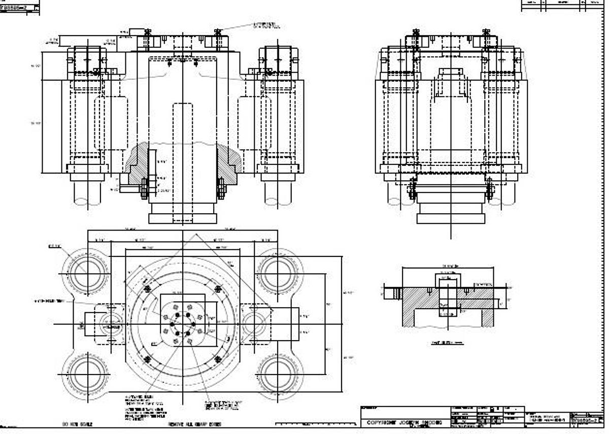 Used 3000 tons Press Forging Open Die Hydraulic Davy