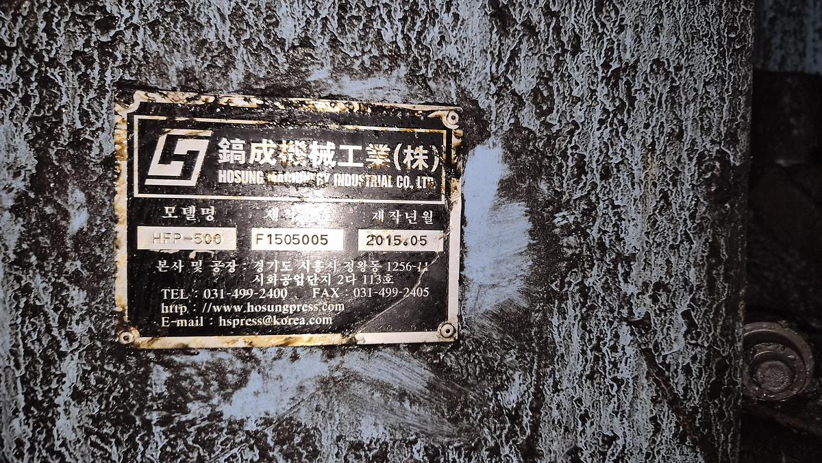 500 tons Hot Forging Line Hosung HFP500