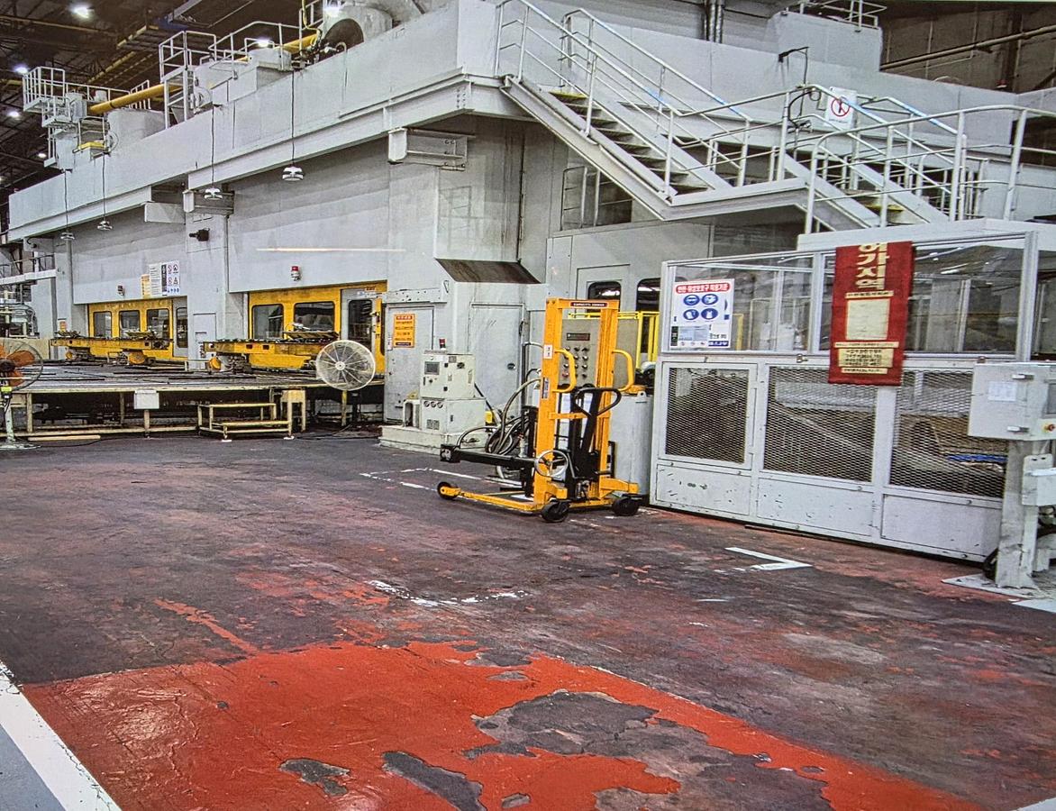 Used 3500 tons Transfer Press Line