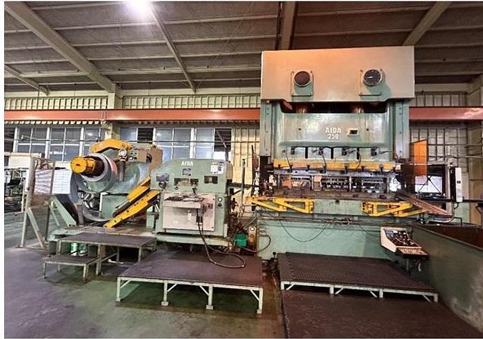Used 250 tons Press Sheet Stamping Mechanical Aida NC2-250(2)