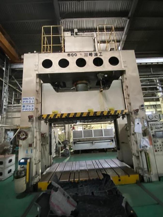 Used 500 tons Press Sheet Stamping Hydraulic Kawasaki