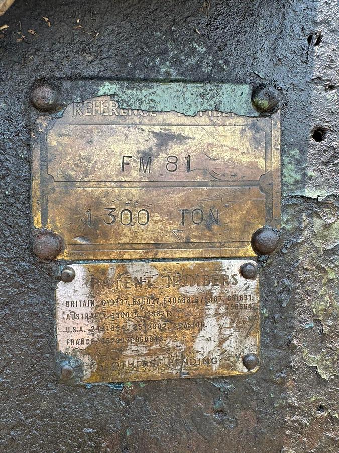 Used 1300 tons Press Hot Forging Massey