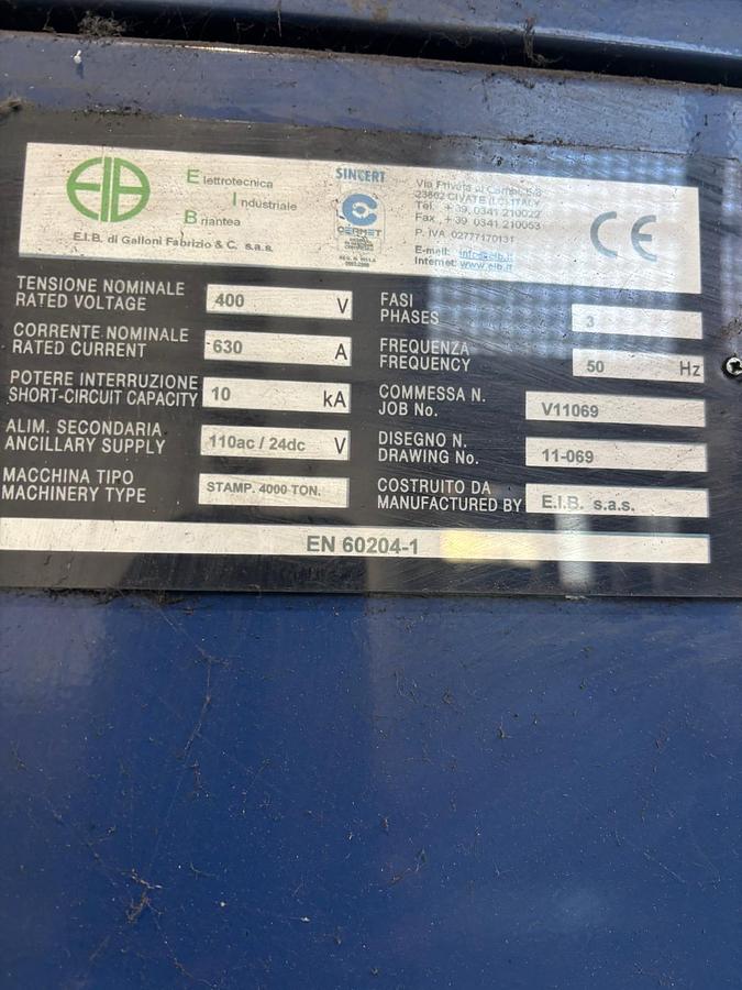 Used 4000 tons Press Hot Forging Smeral