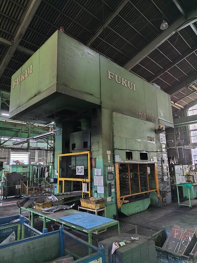 Used 500 tons Press Fineblanking Mechanical Fukui MTE-500
