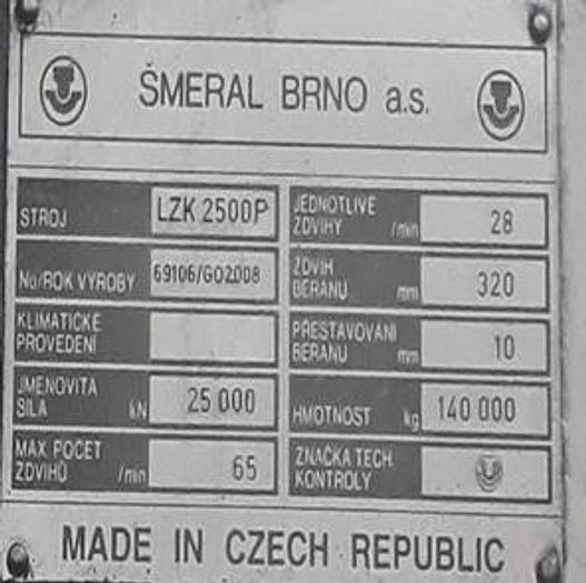 Used Hot Forging Line Smeral LZK2500/10