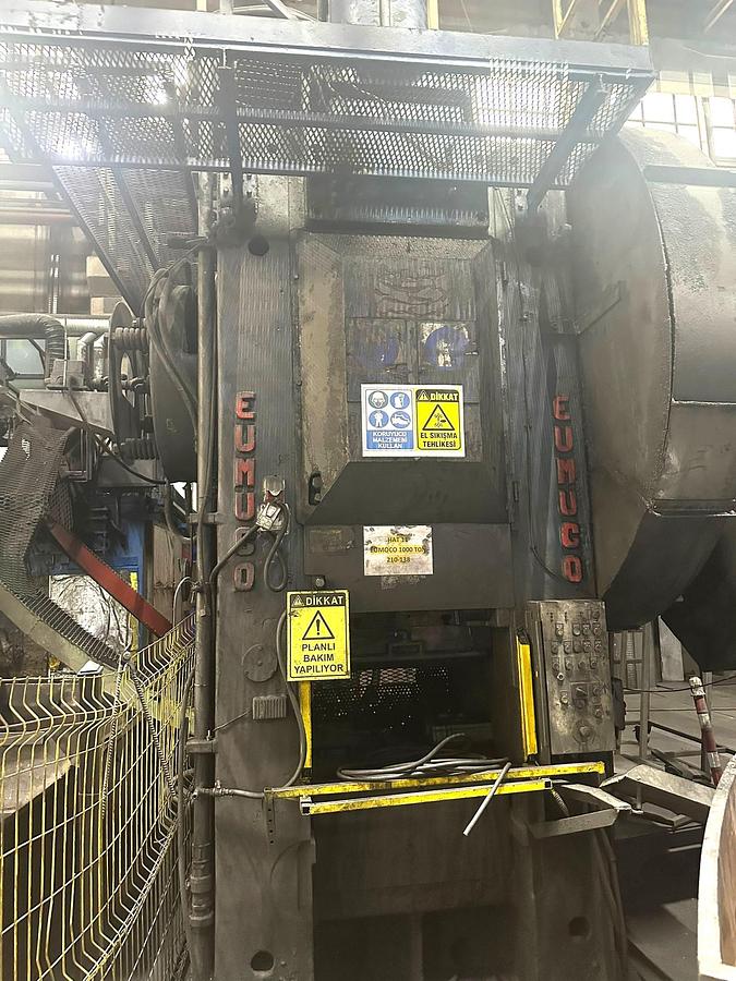 Used 1000 tons Press Hot Forging Eumuco