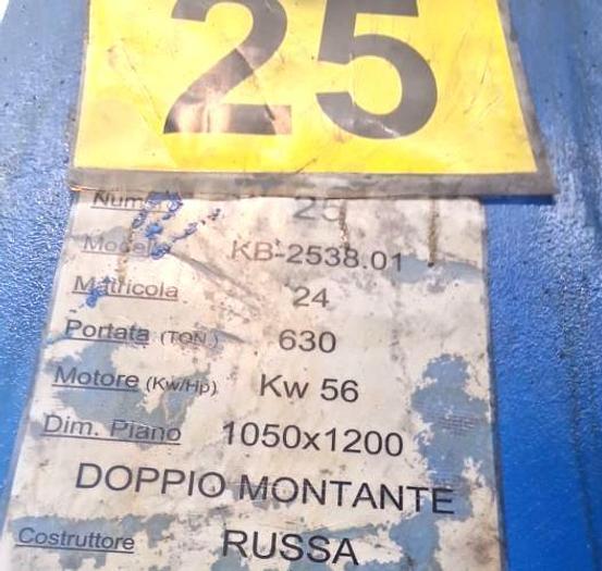 Used 630 tons Press Trimming Kalinin KB630