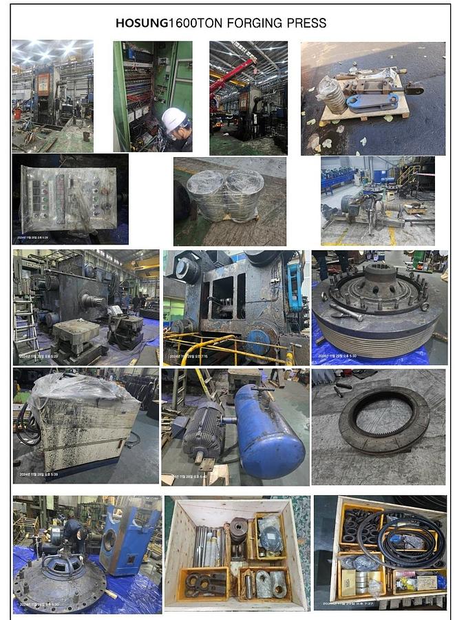 Used 1600 tons Press Hot Forging Hosung HFP1600