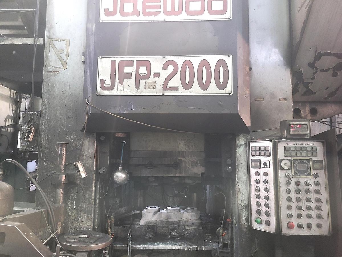 Used 2000 tons Press Hot Forging Jaewoo JFP-2000