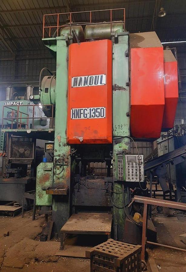 Used 1350 tons Press Hot Forging Hanoul HNFG-1350