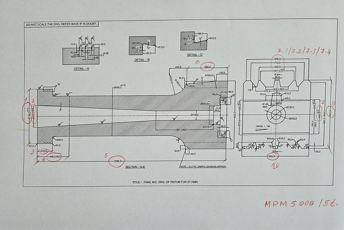 Used Spares Huta Zygmunt, Polish MPM5000