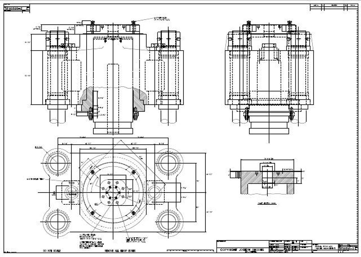Used 3000 tons Press Forging Open Die Hydraulic Davy