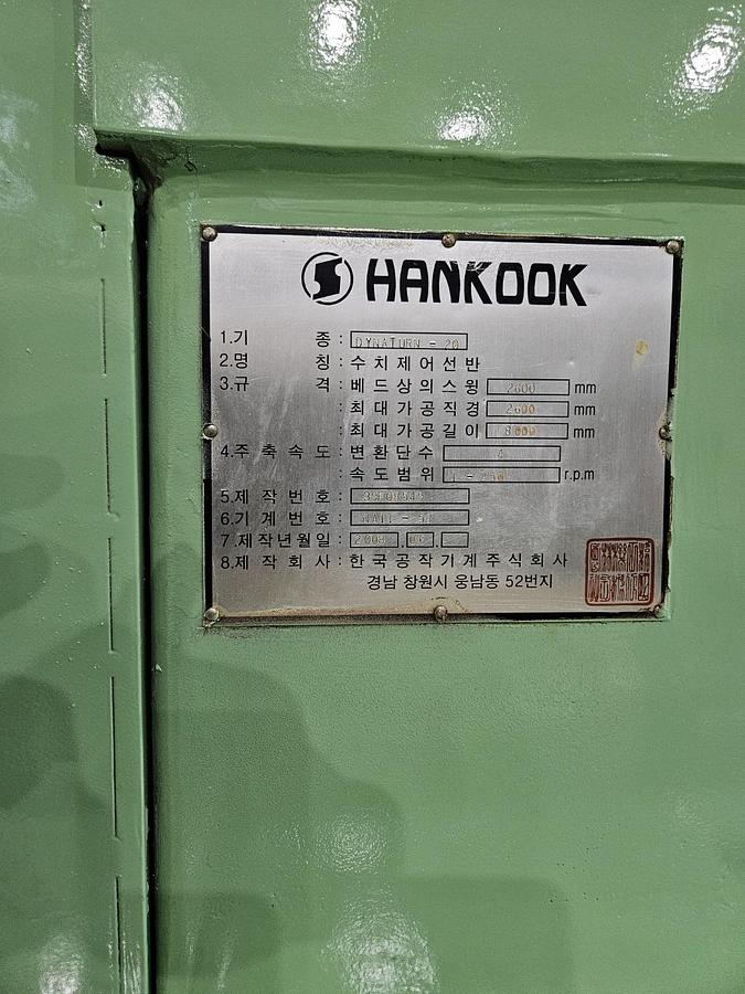 Used Lathe CNC Hankook