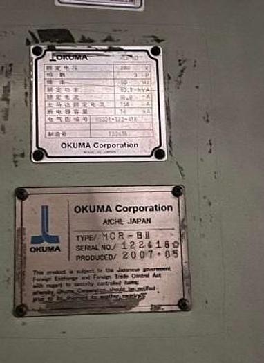 Used Plano Miller CNC Okuma MCR-BII