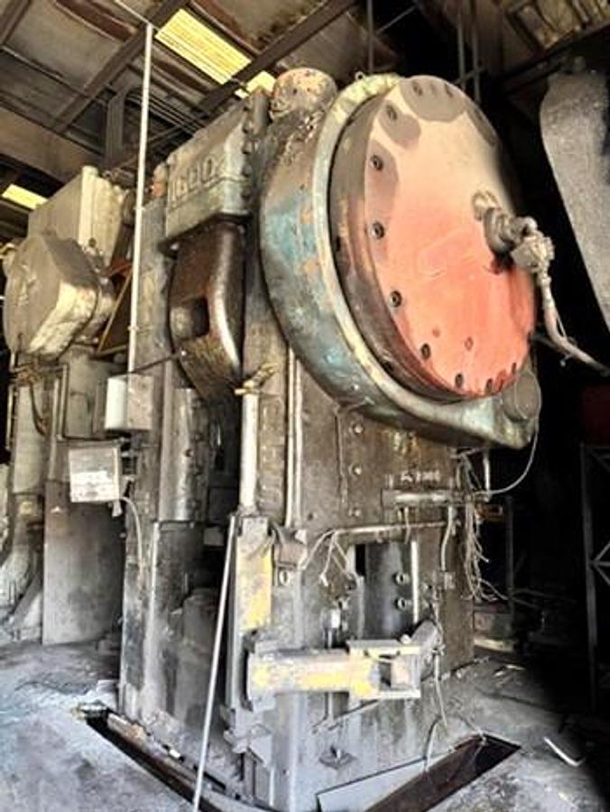 Used 1600 tons Press Hot Forging National Maxipress
