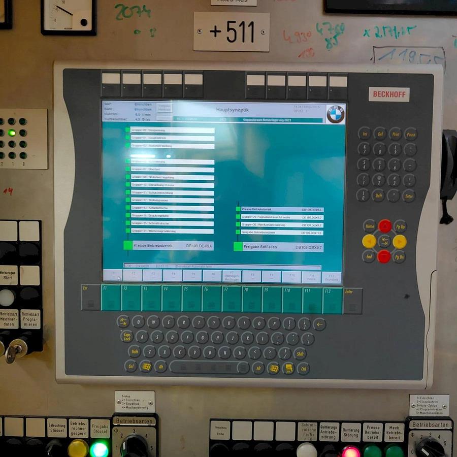 Used 1000 tons Press Sheet Stamping Mechanical Weingarten VK 1000-40-80