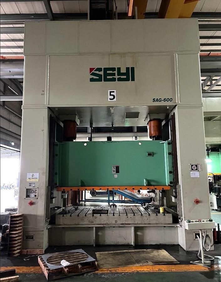 Used 600 tons Press Sheet Stamping Mechincal SEYI SAG-600