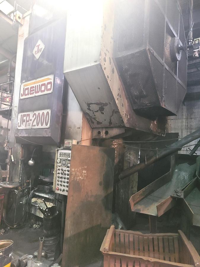 Used 2000 tons Press Hot Forging Jaewoo JFP-2000