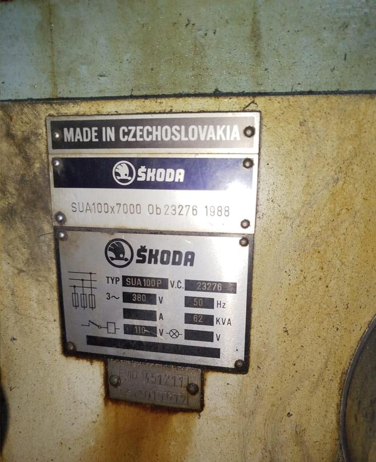 Used Lathe Heavy Duty Skoda SUA100/7000