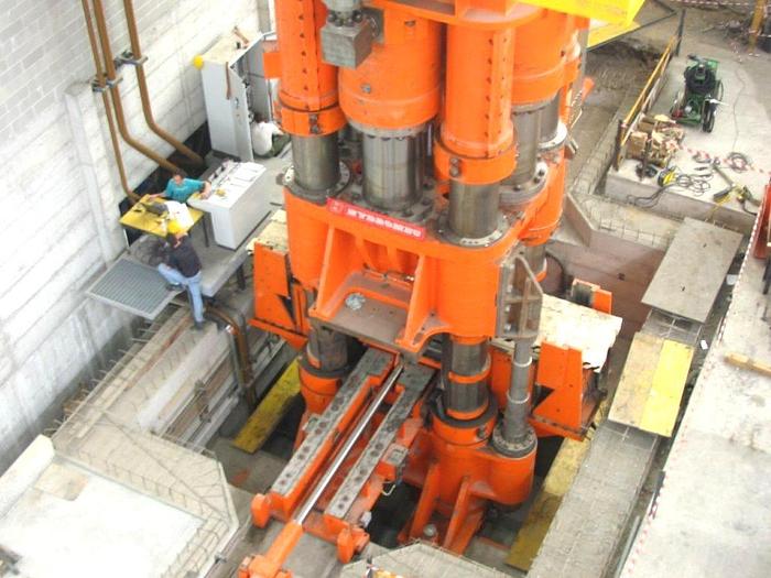 8500 tons Press Forging Open Die Hydraulic Hydromec HSF 8500-1650-500