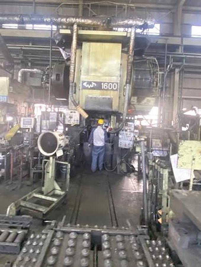 Used 1600 tons Hot Forging Line TMP Voronezh Russia KB8042