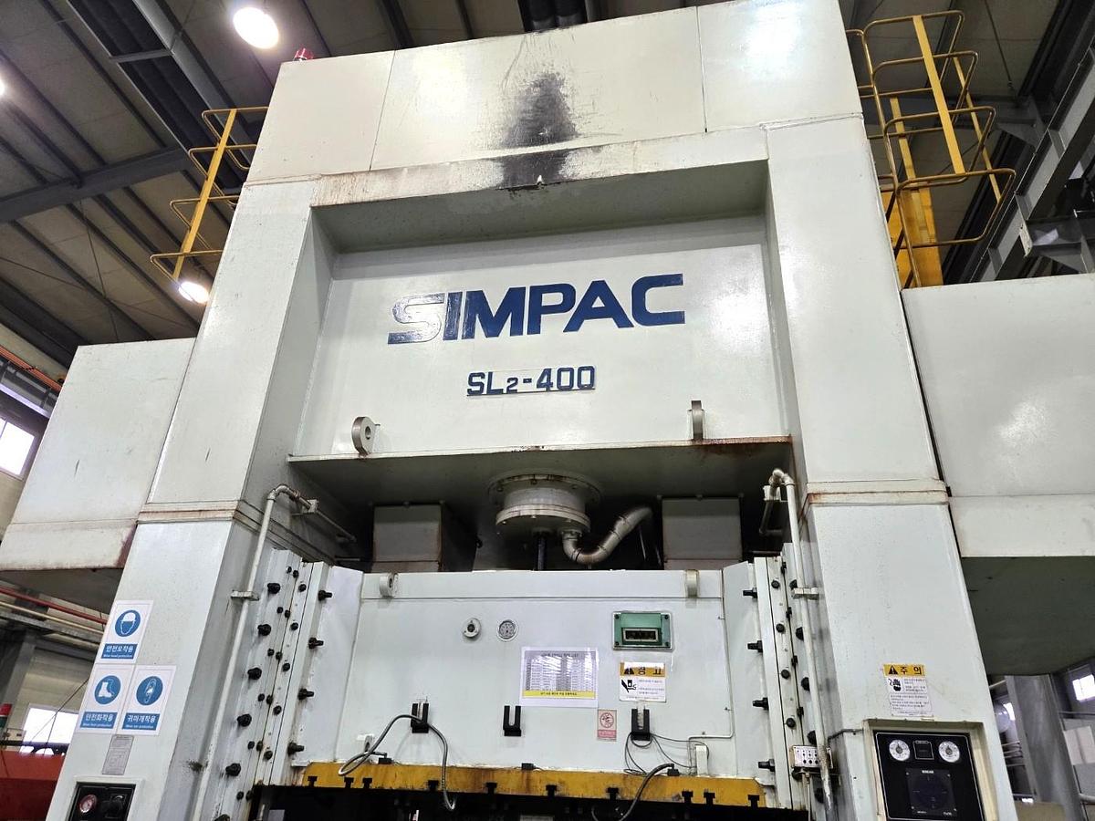 Used 400 tons Press Sheet Stamping Mechanical SIMPAC SL2-400