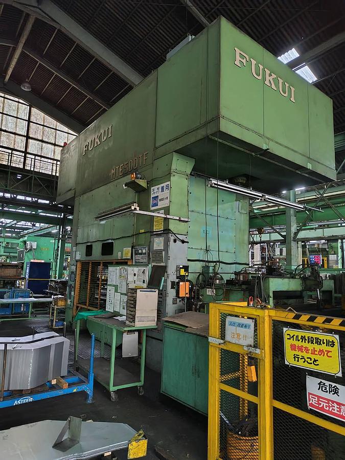 Used 500 tons Press Fineblanking Mechanical Fukui MTE-500