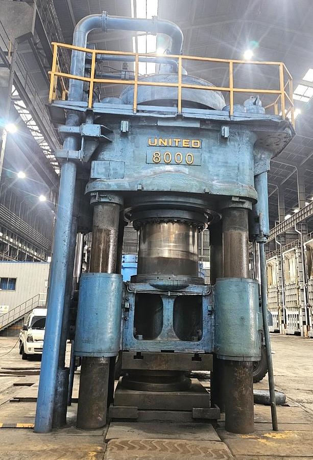 Used 8000 tons Press Forging Open Die Hydraulic United