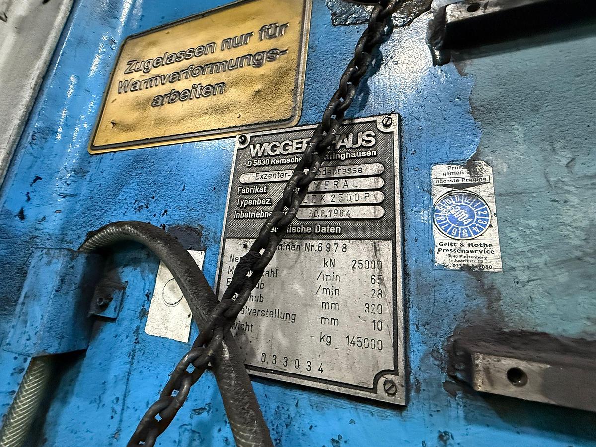 Used 2500 tons Hot Forging Line Smeral LZK2500P