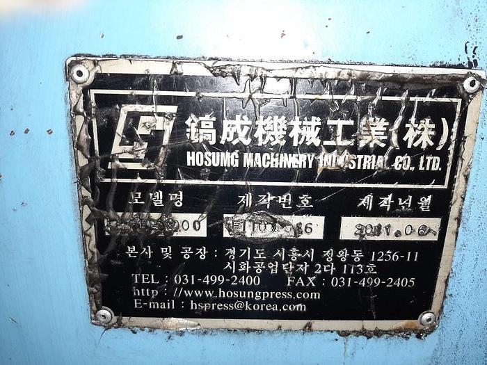 Used Hot Forging Line Hosung HFP1000