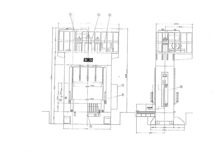Used 300 tons Press Sheet Stamping Hydraulic Kongo