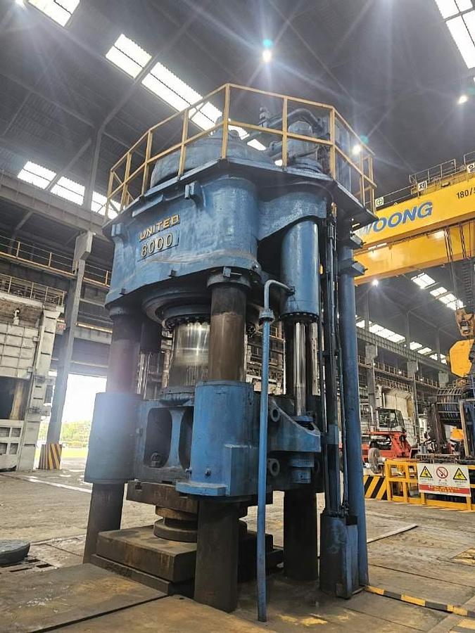 Used 8000 tons Press Forging Open Die Hydraulic United
