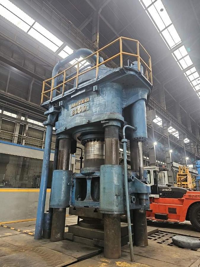 Used 8000 tons Press Forging Open Die Hydraulic United