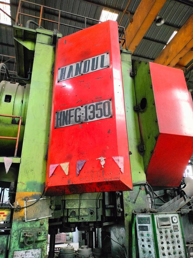 Used 1350 tons Press Hot Forging Hanoul HNFG-1350