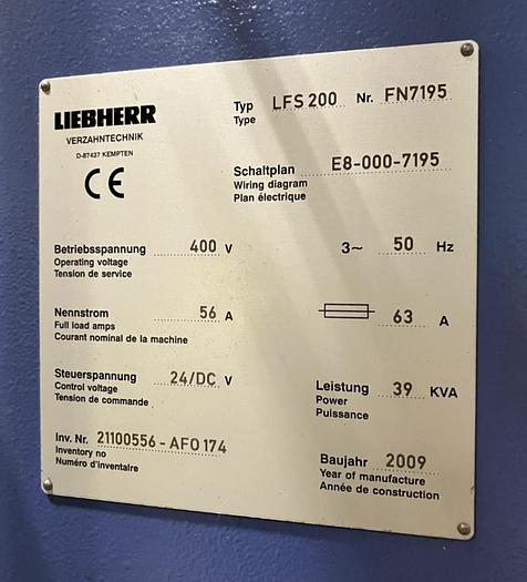 Used 2009 Liebherr LFS200