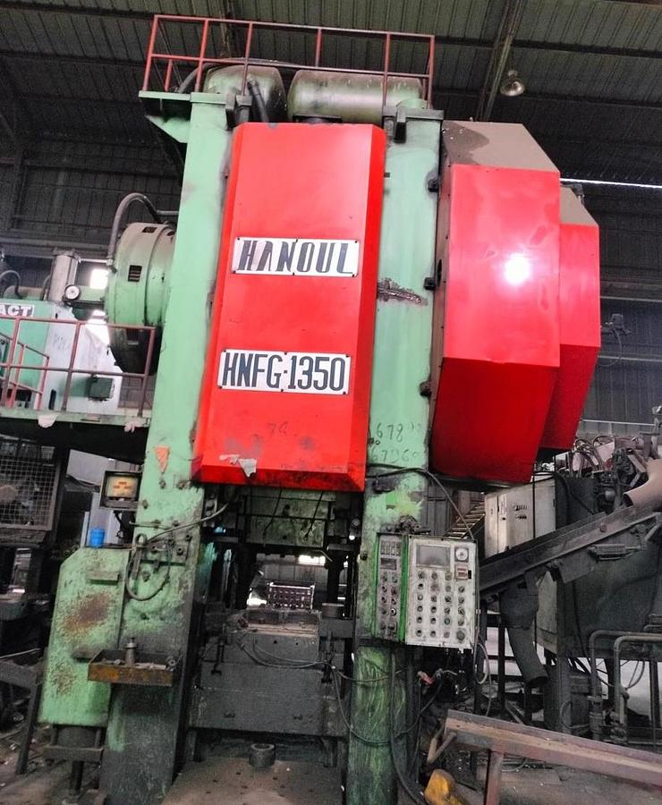 Used 1350 tons Press Hot Forging Hanoul HNFG-1350