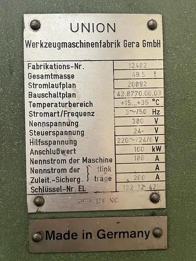 Used Borer Horizontal Table Type CNC Union BFT130