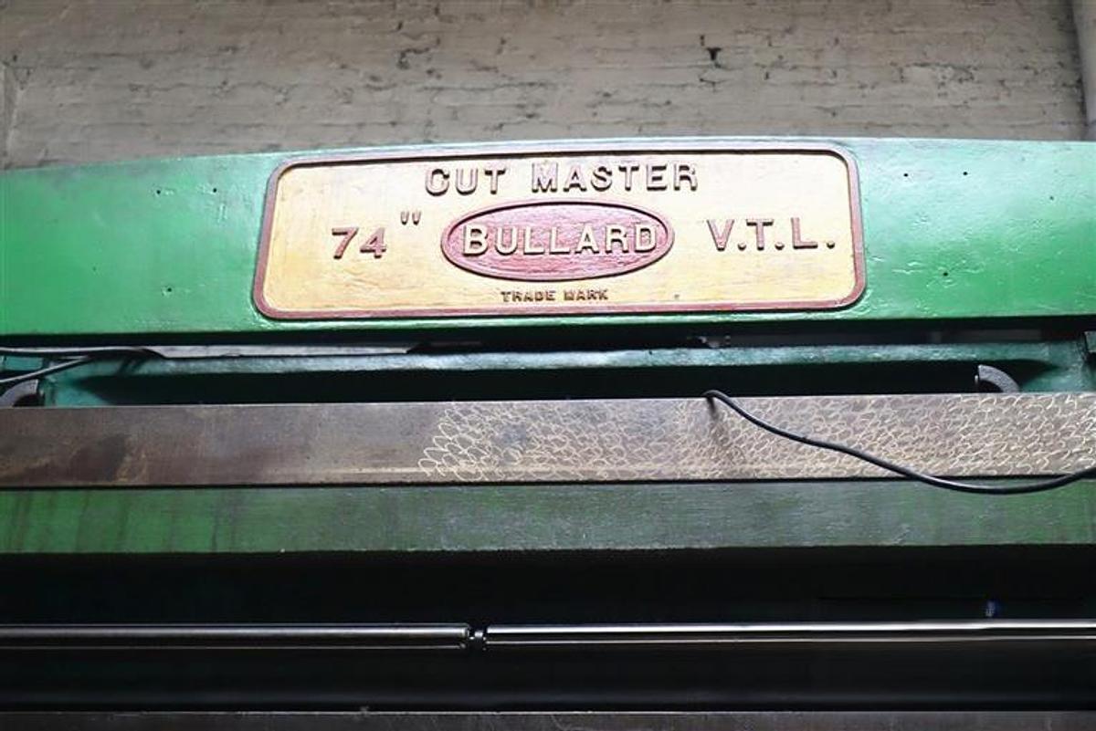Used Lathe Vertical Turning Bullard 74-CutMaster