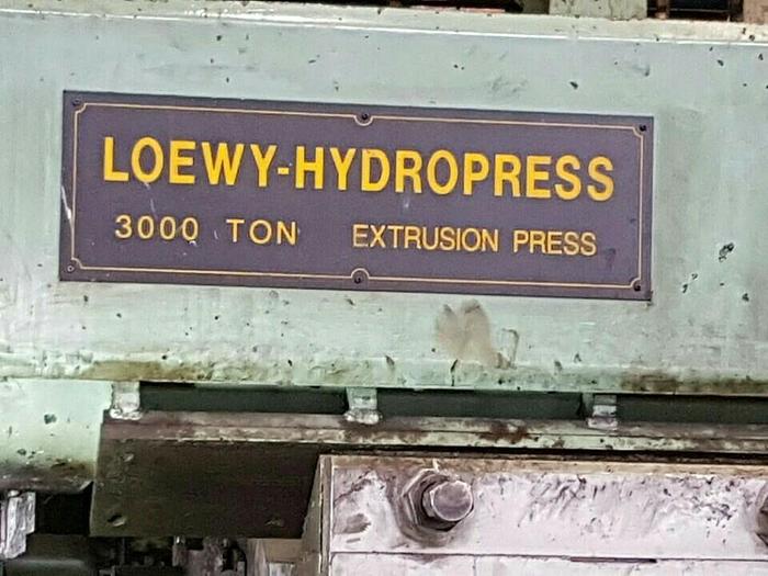 Used Press Extrusion Hydraulic Line Loewy