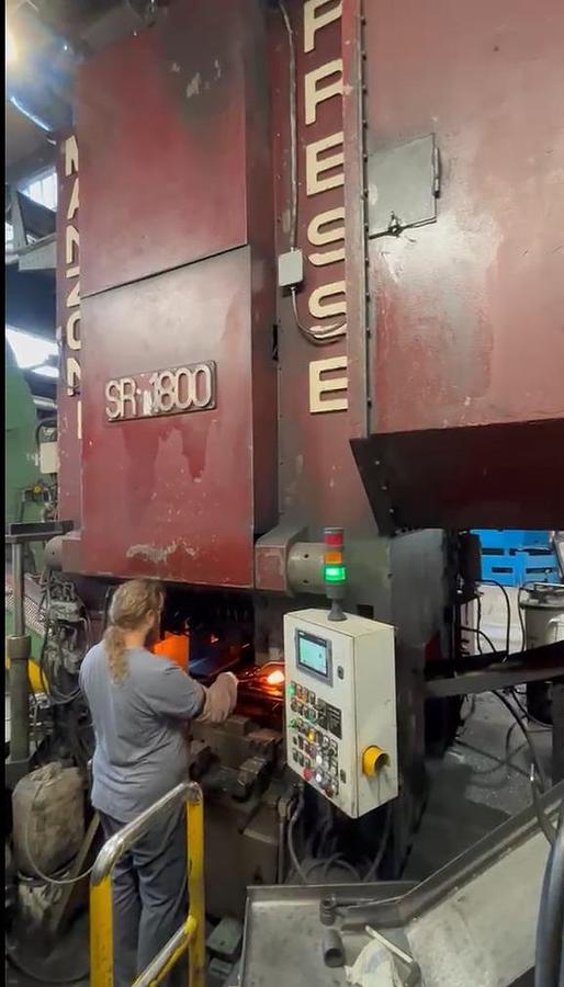 Used 1800 tons Press Hot Forging Manzoni SR1800