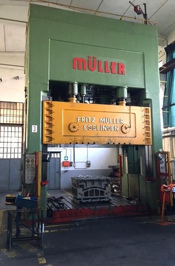 Used 1000 tons Press Sheet Stamping Hydraulic Muller BZE1000 32.4.16