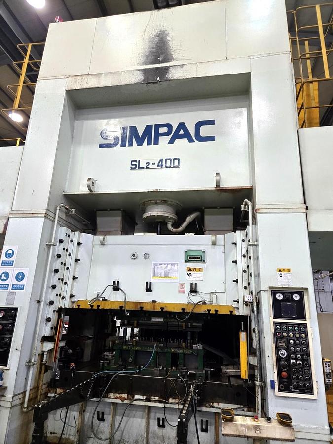 Used 400 tons Press Sheet Stamping Mechanical SIMPAC SL2-400