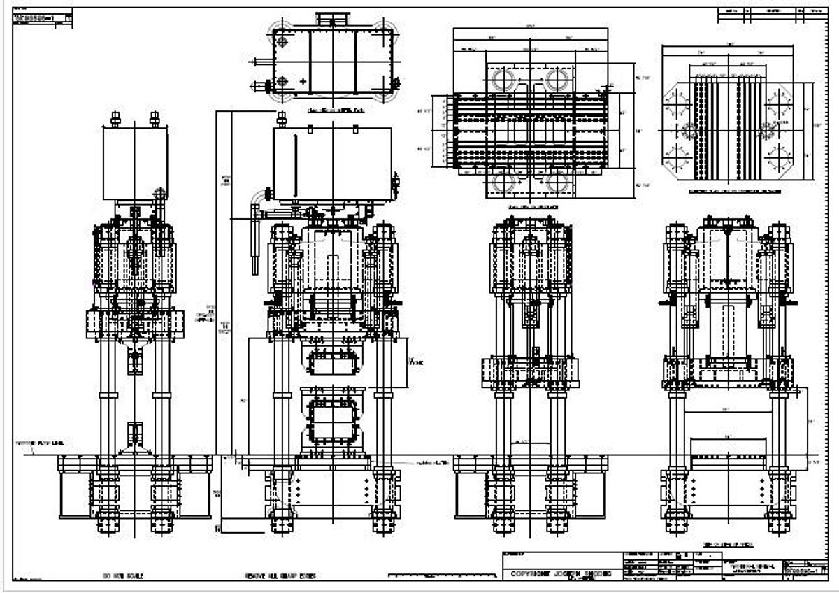 Used 3000 tons Press Forging Open Die Hydraulic Davy