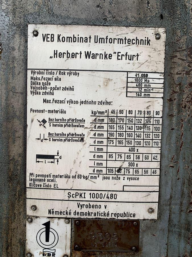 Used WMW Erfurt, Germany ScPKI1000/480