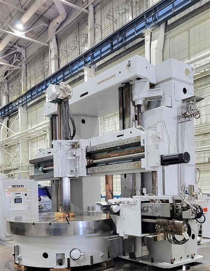 Used Lathe Vertical Turning CNC Giddings & Lewis VTC-2500