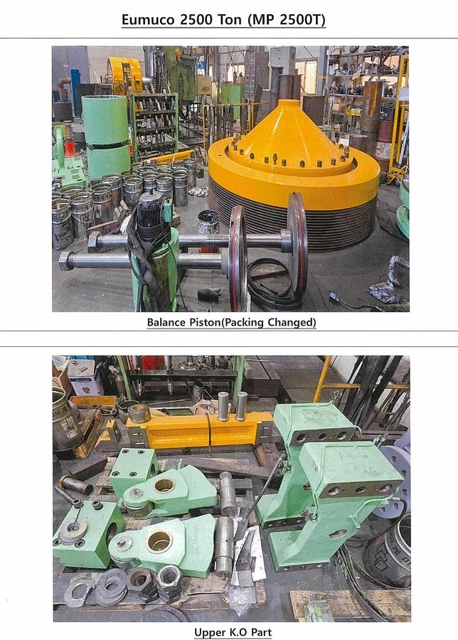 Used 2500 tons Press Hot Forging Eumuco MP2500