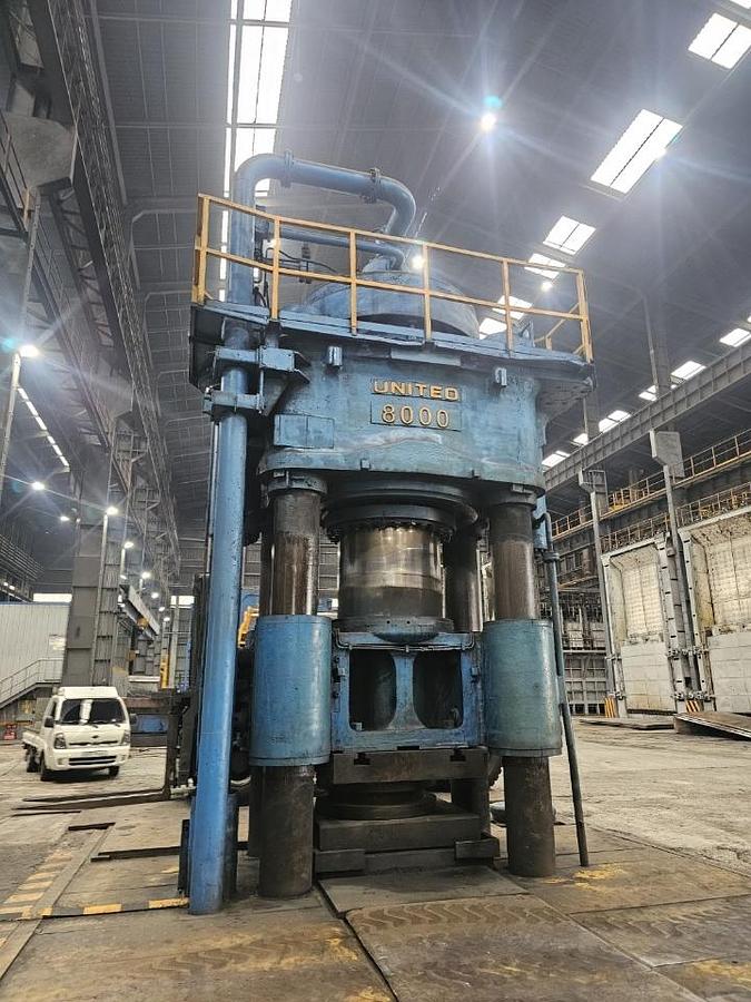 Used 8000 tons Press Forging Open Die Hydraulic United