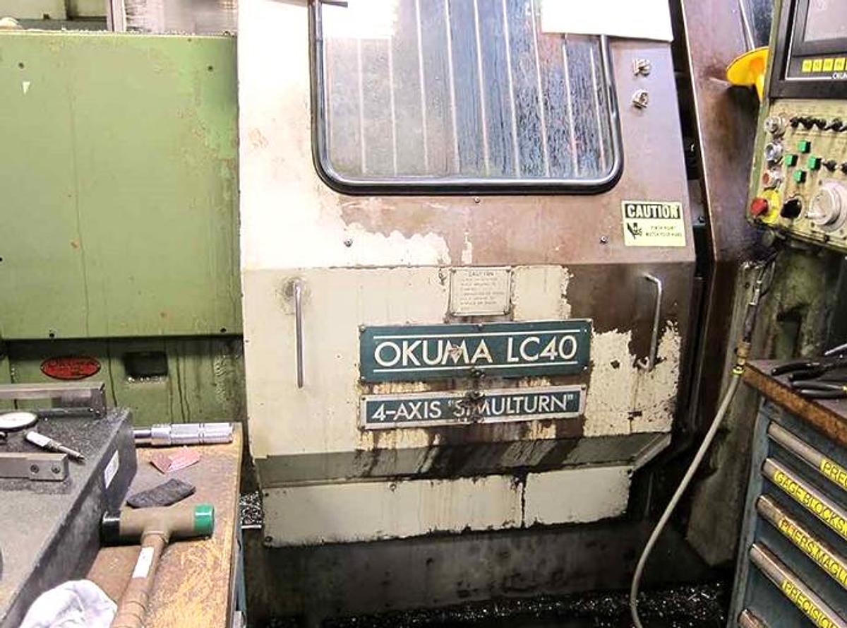 Used Lathe Vertical Turning CNC Okuma LC40-2ST
